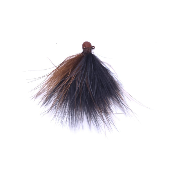 Marabou Jig - Black / Dark Brown (2)