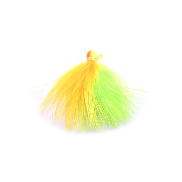 Marabou Jig - Chartreuse / Fluorescent Orange (2)