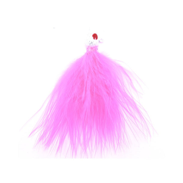 Tournament Quality Marabou Jig - Fluorescent Pink (2)