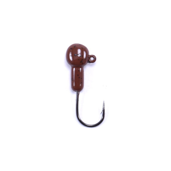 Marabou Jig Head - Dark Brown (10)